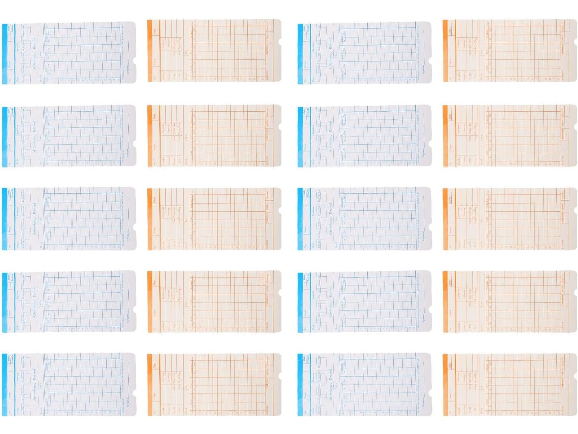Tehaux Cartes De Pointage Em Papel Dupla Face 100 Folhas Simples E Elegantes Fáceis De Transportar