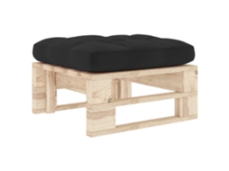 Pallet Ottoman, Pallet Ottomans Vidaxl Preto Madeira De Pinho (n/a)