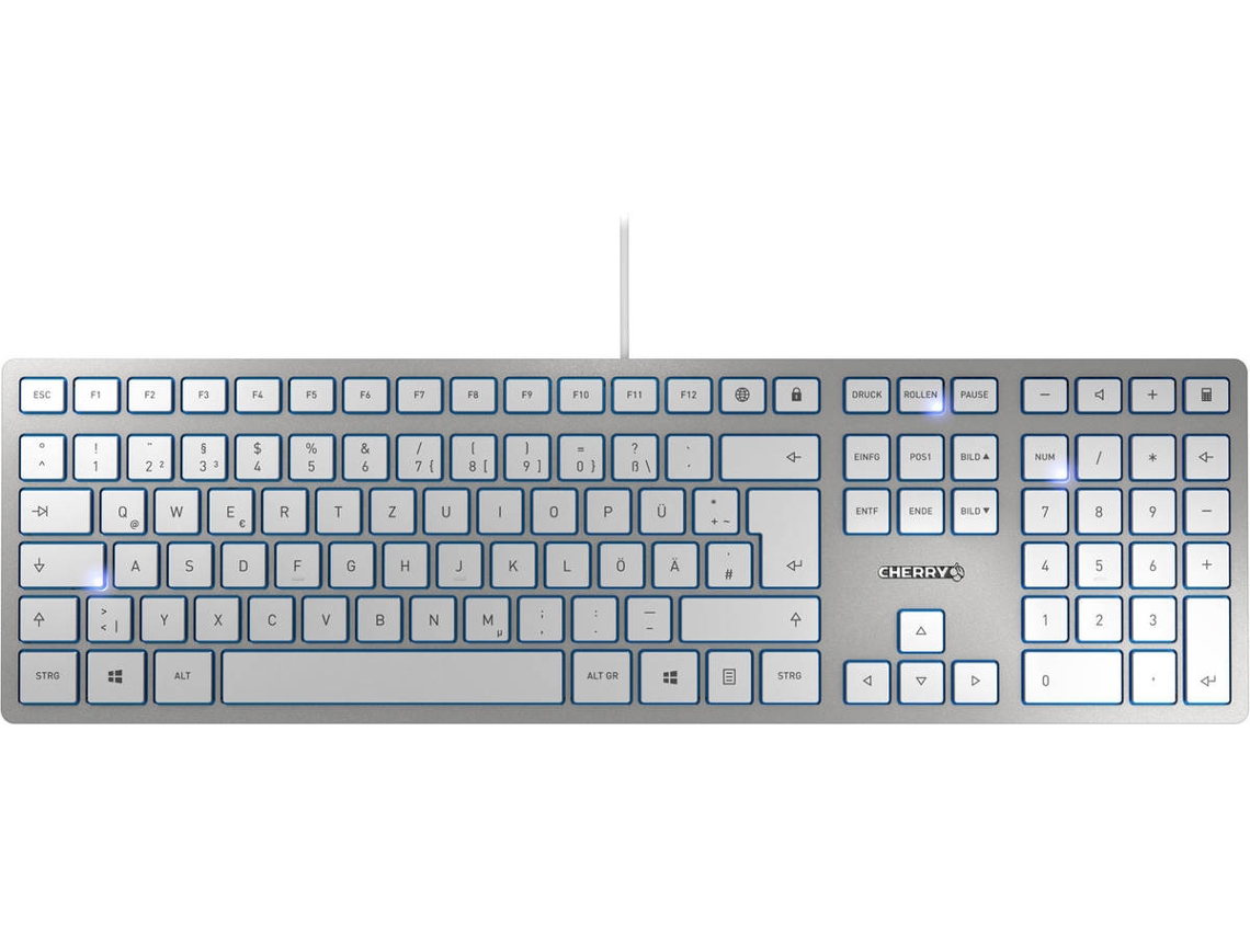 Teclado CHERRY KC 6000 Slim (Com Cabo - Layout US - Teclado Numérico)