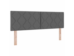 Cabeceira Led Cinzento 160 Cm Tecido MAISON EXCLUSIVE