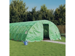 Vidaxl Estufa Com Estrutura De Aço 120 M² 24x5x2,3 M Verde