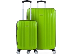 Conjunto de Malas de Viagem ITACA TSA Lock Verde
