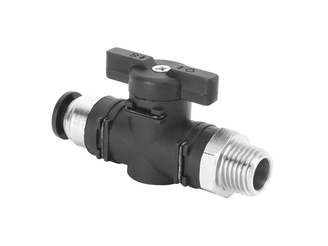 Conectores rápidos para tubo de ar de 8 mm com rosca macho BSPP BC8-02 para válvula pneumática manual