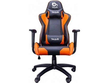 Cadeira Gaming TALIUS Tal-Gecko-Org (Até 120 kg - Preto e Laranja)
