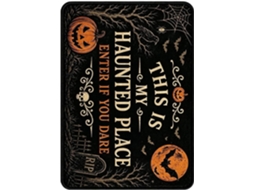 Tapete De Varanda De Halloween 80x50 Cm Com Estampa De Morcego E