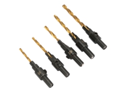 Laxiscreed Brocas De Aço Titanio Para Carpinteiros - Furação, Chanflagem E Rebaixamento