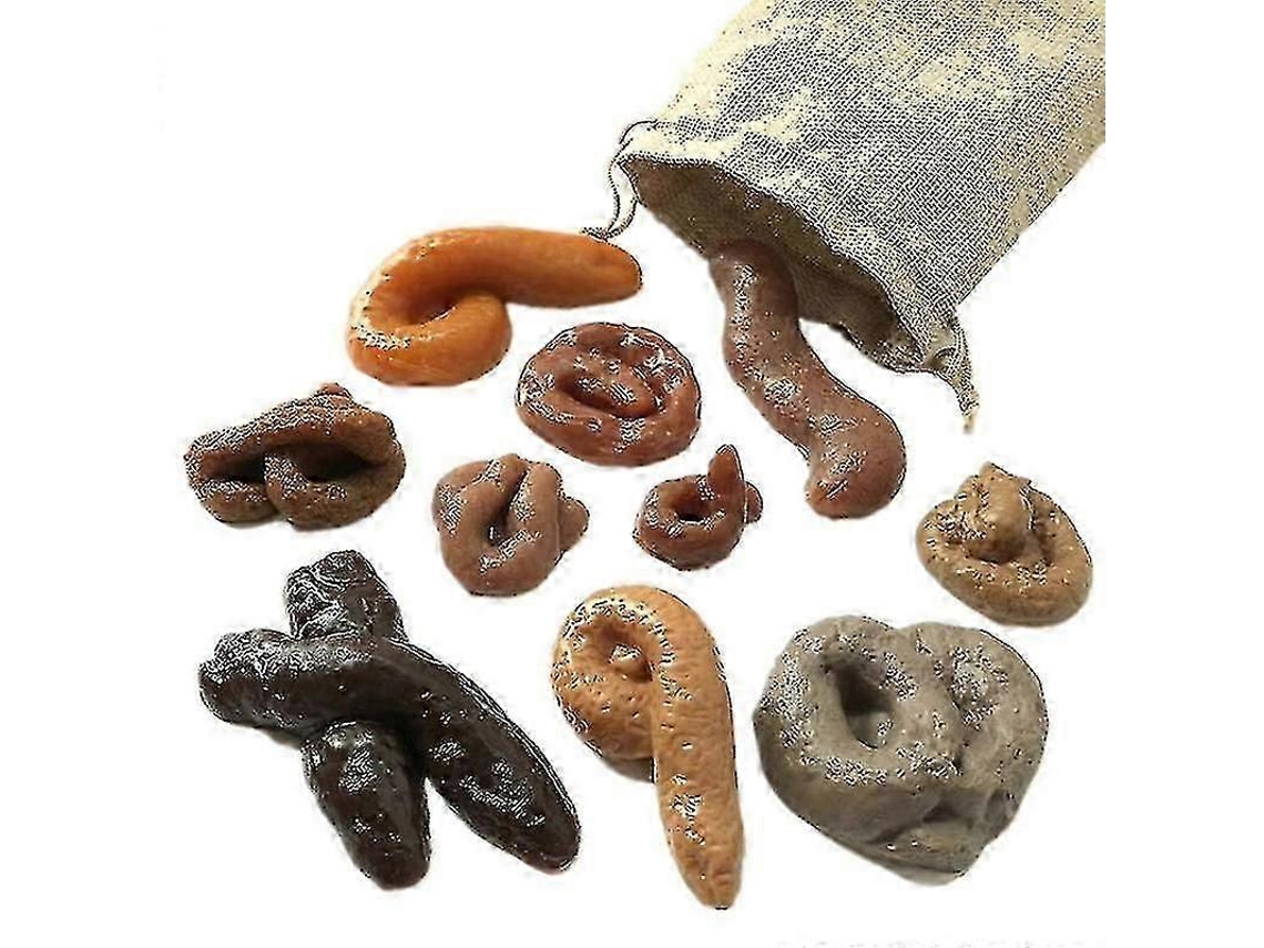 10 Peças/saco Cocô Falso Fezes Piadas Brinquedos Halloween Dia Da Mentira Festa Brinquedo Truque Ly Ebike