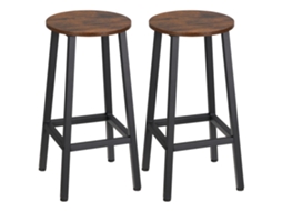 Conjunto 2 Banquetas Altas com Assento Melamina Rústico