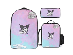 Mochila De Estudante Cinnamoroll V109. Inclui Mochila, Lancheira E Estojo. Resistente. I109 Olysi Shop