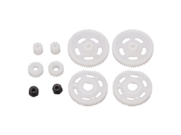 Conjunto De Engrenagens De Motor Rc Leve Branco Para Veículo De Controle Remoto Axial Scx24 1/24