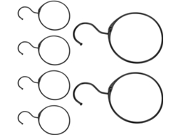Organizador De Cintos Ferro Preto Iplusmile Para Guarda Roupa, 6 Peças, Design Circular Independente Que Evita