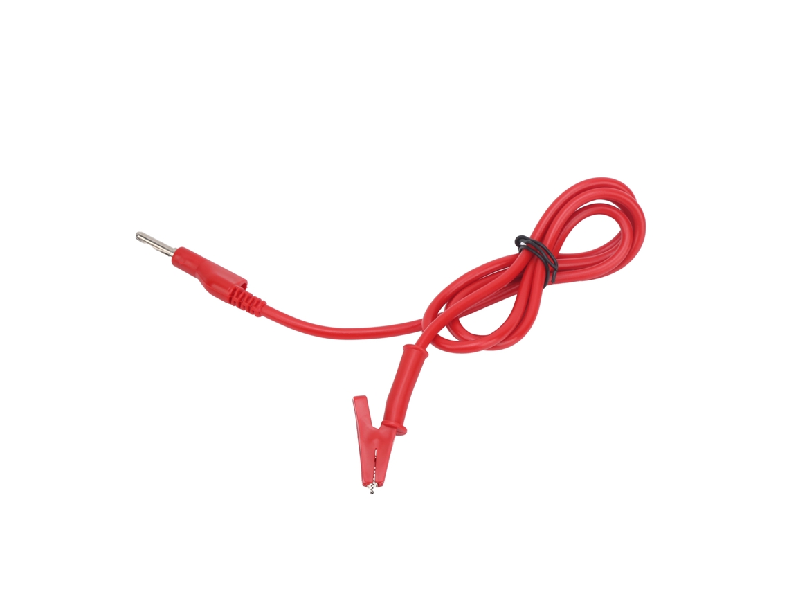 Laxiscreed Cabo De Teste Com Clips De Jacaré 4mm Para Corrente De 10a