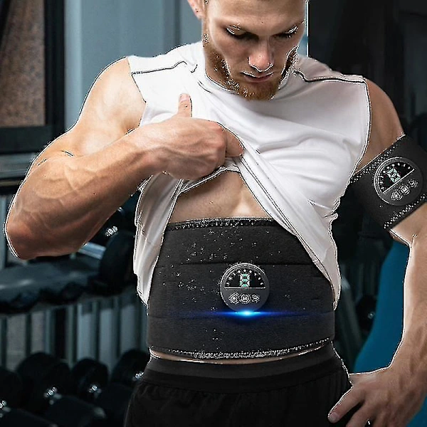 /ea/cinto Elétrico De Emagrecimento Para Abdômen Estimulador Muscular Abdominal Inteligente Treinador Fitness Peso