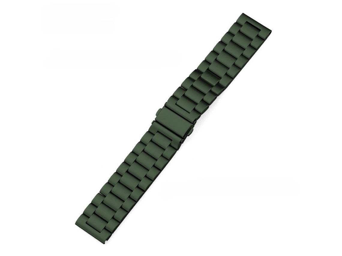 Bracelete Em Aço Inoxidável Para Iwatch, Apple Watch, Samsung, Huawei Gt56 (22mm) Verde Militar Hexinyigjly