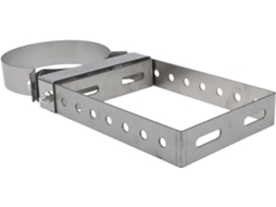 Suporte Para Tubo De Chaminé Com Altura Montagem Ajustável 15,2 Cm, Fabricado Aço Inoxidável 201