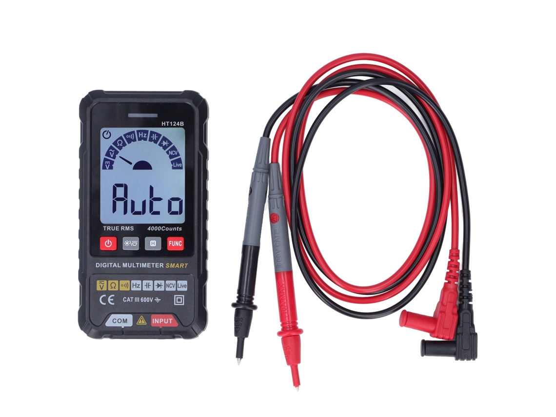 MULTÍMETRO DIGITAL INTELIGENTE HT124B | S/MARCA