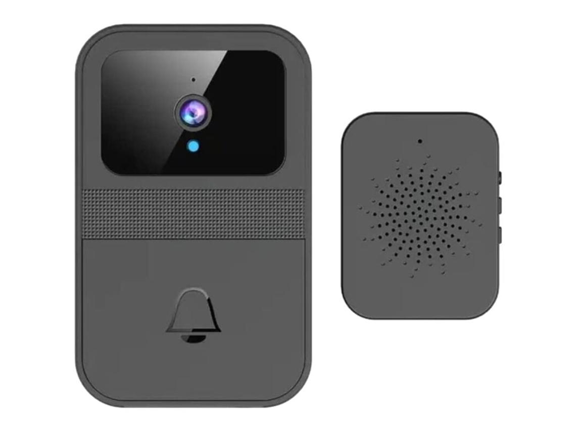 Lurelia Videoporteiro Inteligente, Wi-fi, Sem Fios, Preto, Monitorização Remota