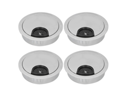 Conjunto 4 Grommets Brushing para Cabos Mesa