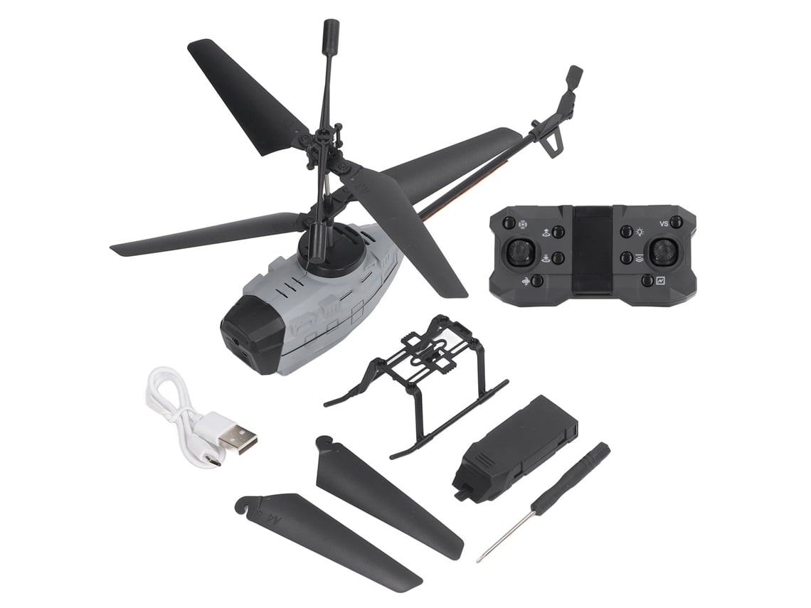 Ats drone Helicóptero Rc Profesional 4k Cámara Hd Doble Sensor de Gestos Juguete Control Remoto Niños Gris