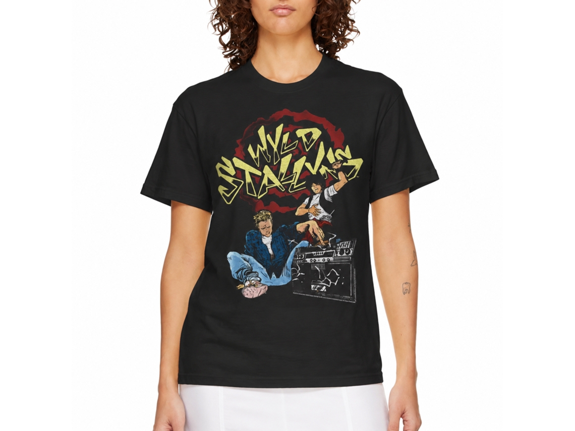 Rockinstone Bill And Ted El Stallyns Black Adult T-shirt Size:xl