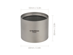 Fogão de Álcool Titânio Leve para Camping