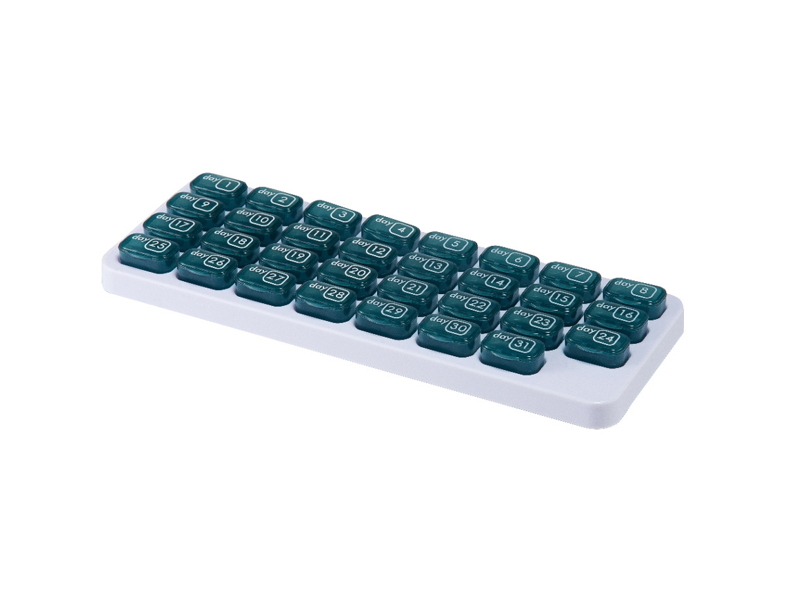 Porta Comprimidos Para 31 Dias Porta Comprimidos Portátil Para Comprimidos Diários, Zqkla Brilvibera (conjunto De 2)