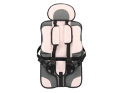 Cadeirinha de segurança infantil portátil e dobrável para carro, simples e fácil de usar.