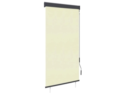 Vidaxl Estore De Rolo Para Exterior 80x250 Cm Creme