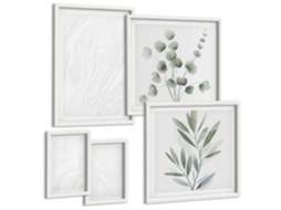 Conjunto De Pinturas Mármore Elegante Estrutura De Galhos Espelharte (5 Peças)