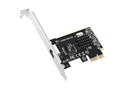 Placa De Rede Pcie De 2,5 Gbps Para Jogos, Placa De Rede Gigabit De 2500 Mbps, 10/100/1000 Mbps, Rtl8125, Rj45 N Aquaforge