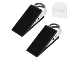 Cunhas Com Alças De Aço Inoxidável, Conjunto De 2 Batente De Porta Prático Para Pisos Aquaforge