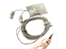 Fones De Ouvido Extra Longos Com Fio 3 Metros, Microfone E Cancelamento De Ruído