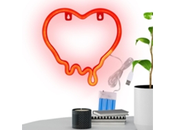 Luminária De Néon Em Formato De Coração Para Quarto Alimentação Por Bateria Ou Usb Luminária De Gokoco