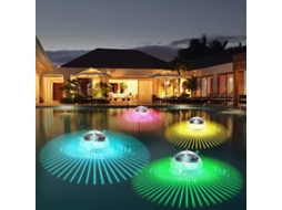 Luzes flutuantes solares para piscina, RGB, à prova d'água, mudança de cor, 1 unidade | S/MARCA