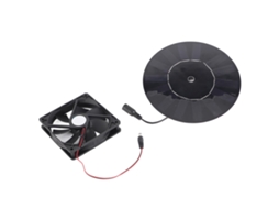 Ventilador Solar Para Galinheiro E Abrigo De Pets