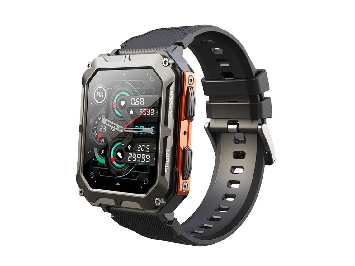 Relógio inteligente Bestvite para homens com chamadas Bluetooth, assistente de voz, relógio fitness de 1,83 polegadas com monitor de frequência cardíaca, pressão arterial SPO2