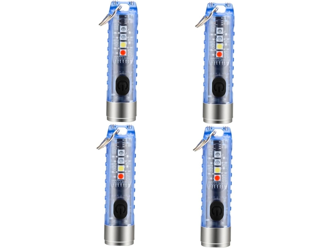 Chaveiro Led Recarregável Ajustável De 4 Peças, Ultraleve.