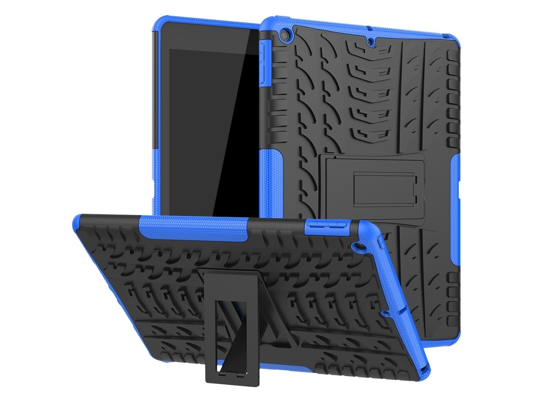 Capa Resistente Com Suporte Para Ipad 10.2 2019/2020/2021 Na Cor Azul