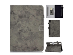 Capa Protetora Para Tablet Lenovo Tab P11 Pro Gen 2 Com Textura De Tecido E Estilo Mármore Em Pu