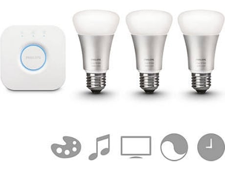 Starter pack  Lâmpadas + Hue Bridge