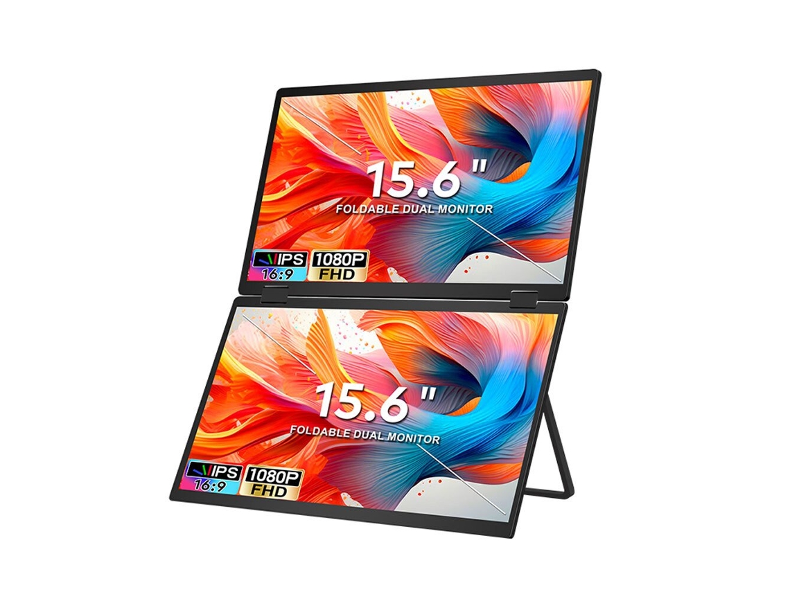 Monitor Estendido Portátil De Ecrã Triplo Fopo T01 15,6 (dobrável) Polegadas| Full Hd 1920*1080p |