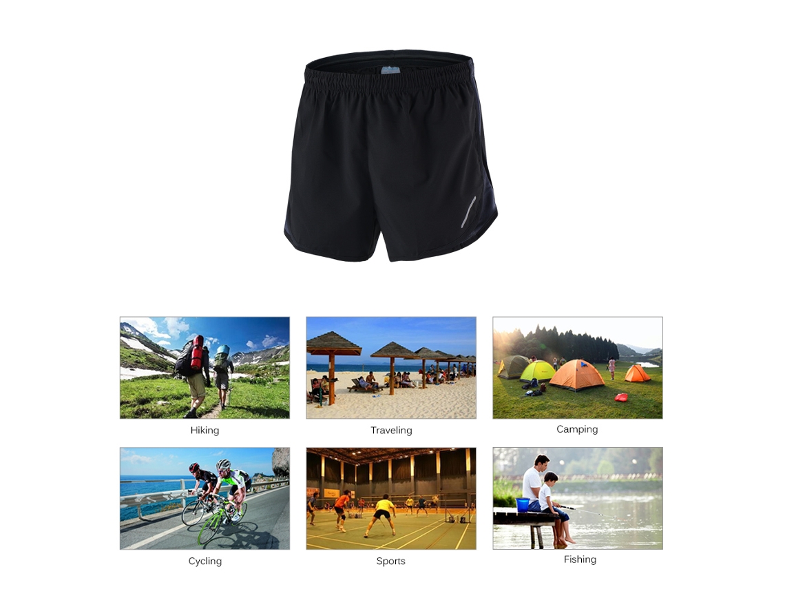 Shorts De Corrida Masculino 2 Em 1 Quick Dry Para Treino Maratona Ciclismo Fitness