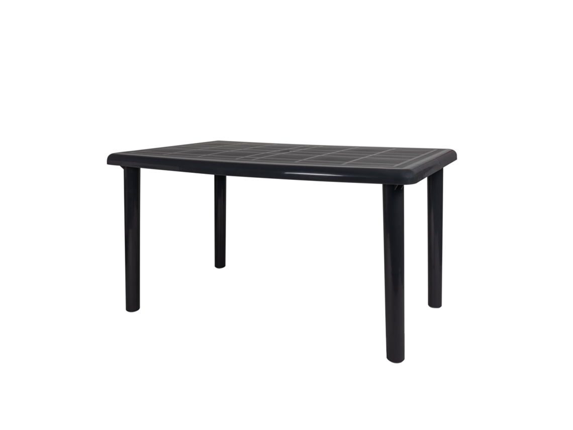 Mesa Rectangular Reciclada Exterior 140x90 Cinza Vulcânico Olot Garbar