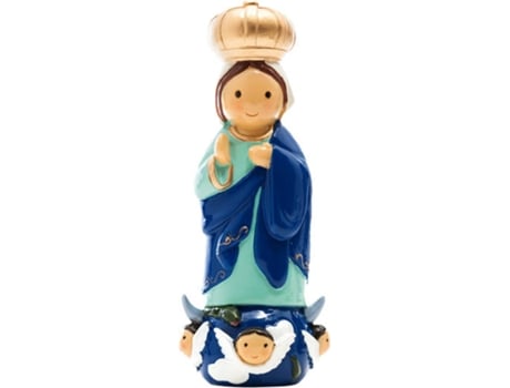 Figura Decorativa LITTLE DROPS OF WATER Nossa Senhora do Sameiro (Azul - Resina)