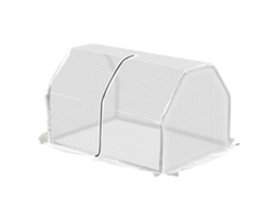 Estufa de Jardim S/MARCA 141x72x191 Cm, 4 Prateleiras, Porta Zíper, Pe 140 G/m², Estrutura Aço