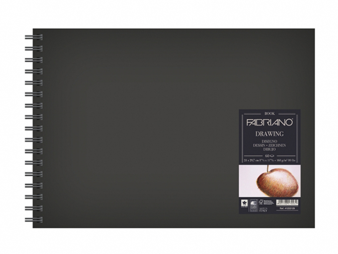 Bloco Espiral Paisagem FABRIANO G.Natural 160Gr A5 60Fls