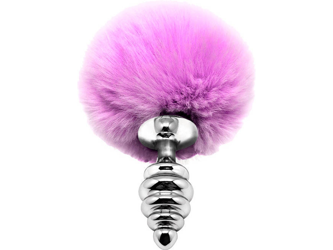 Plug Anal ALIVE de Metal  com Pompom  (Tamanho:  S - Lilás)