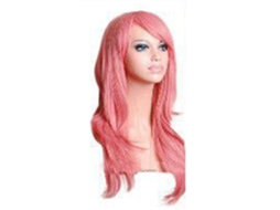 2026 peluca de Cosplay Rosa Resistente Al Calor para Mujeres Y Niñas de 70cm de Longitud Rizada