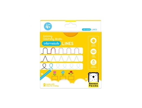 Livro Long Coloring Books Ready To Trace Intermetiate Lines 4 Años De Desconocido (espanhol)