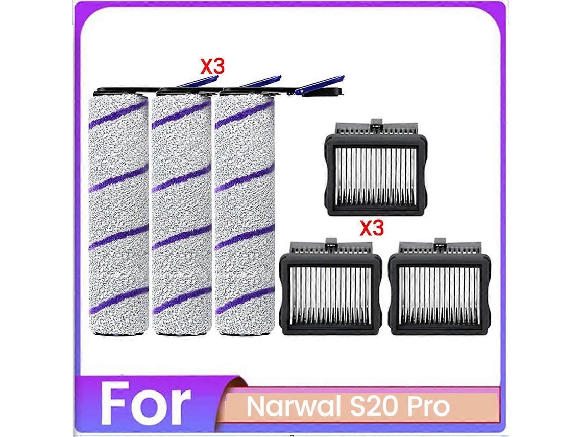 Kit De Acessórios Para Aspirador De Pó E Água Narwal S20 Pro. Inclui Filtros Hepa E Escovas Rotativas._ozo